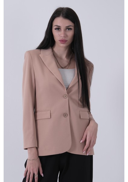 Bej Vatkalı Astarlı Blazer Ceket 0105110.55 fiyatları