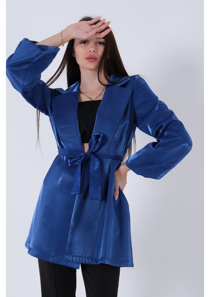 Saks Kolları Volanlı Monoray Saten Ceket 31050689.26 fiyatları