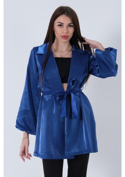 Saks Kolları Volanlı Monoray Saten Ceket 31050689.26 modelleri