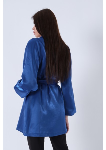 Saks Kolları Volanlı Monoray Saten Ceket 31050689.26