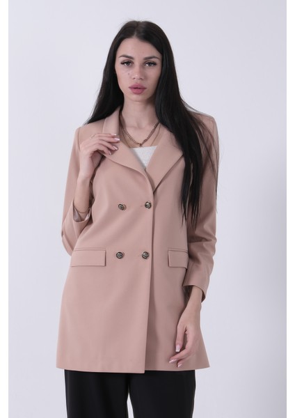 Bej Astarlı Düğme Kapamalı Blazer Ceket 0105123.55 fiyatları