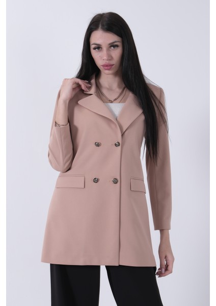 Bej Astarlı Düğme Kapamalı Blazer Ceket 0105123.55 modelleri