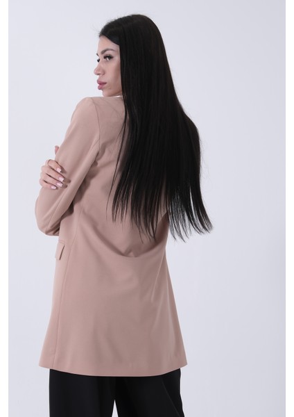 Bej Astarlı Düğme Kapamalı Blazer Ceket 0105123.55 indirimleri