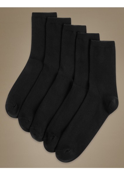5'li Pamuklu Çorap Seti