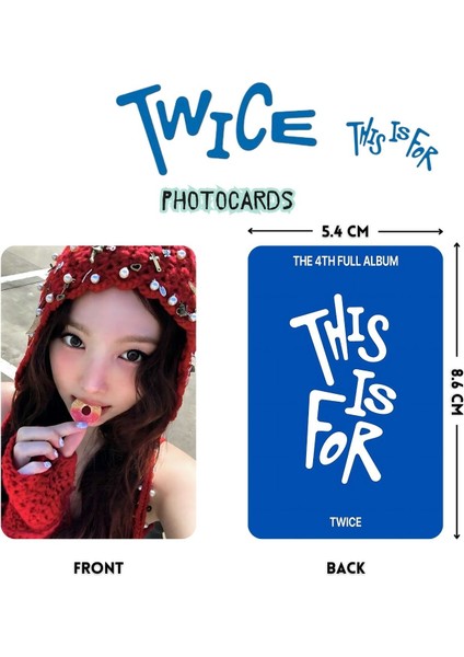 Twıce '' This Is For '' Photocards Set Pob 3 fiyatları