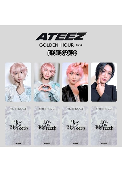Ateez Seonghwa '' Golden Hour : Pt2 '' Photocards Set