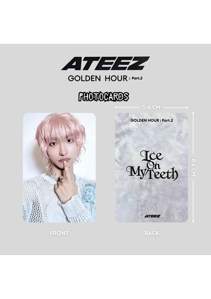 Ateez Seonghwa '' Golden Hour : Pt2 '' Photocards Set fiyatları
