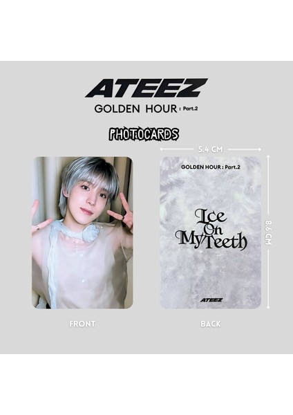 Ateez Yunho '' Golden Hour : Pt2 '' Photocards Set fiyatları