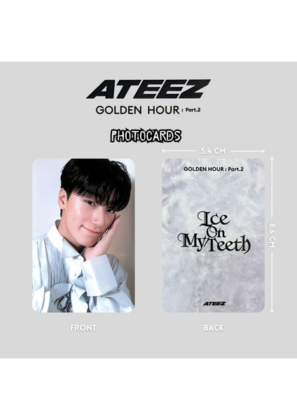 Ateez San '' Golden Hour : Pt2 '' Photocards Set fiyatları