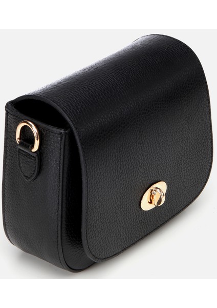 03CAH293380A100 KADIN Deri Siyah Kilit Detaylı Mini Çanta fırsatları