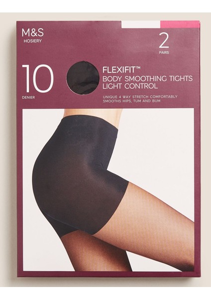 2'li Flexifit:trade_mark: 10 Denye Külotlu Çorap Seti