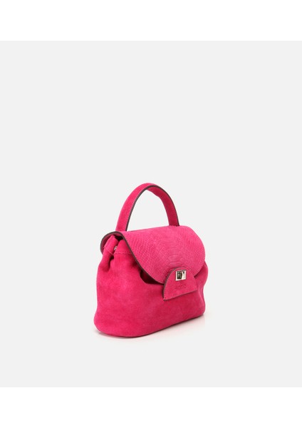 03CAH279870A730 KADIN Deri Pembe Kilit Detaylı Omuz Çantası modelleri