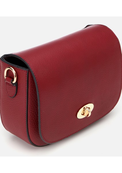 03CAH293380A780 KADIN Deri Bordo Kilit Detaylı Mini Çanta fırsatları
