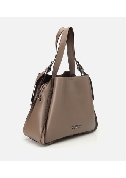 03CAH309270A450 KADIN Deri Vizon Tote Çanta modelleri