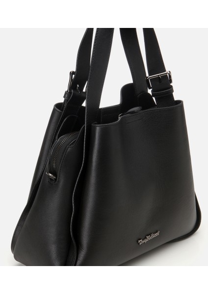 03CAH309270A100 KADIN Deri Siyah Tote Çanta fırsatları