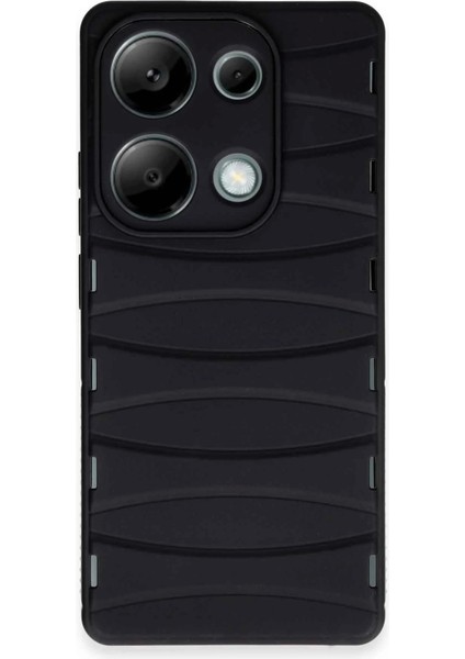 Xiaomi Redmi Note 13 Pro 4g Kılıf Bibercas Silikon Kapak - Siyah