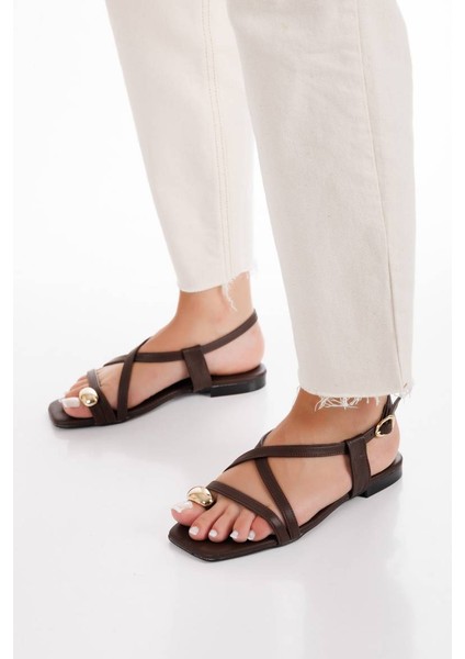 Kadın Yüzük Detaylı Parmak Arası Sandalet 6329 fiyatları