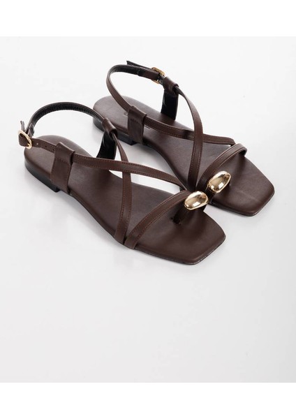 Kadın Yüzük Detaylı Parmak Arası Sandalet 6329 fırsatları