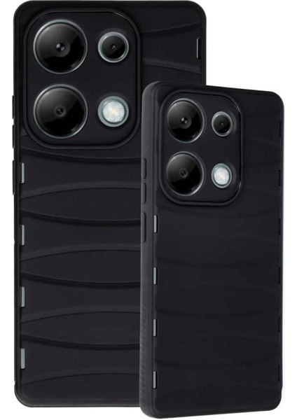 Xiaomi Redmi Note 13 Pro 4g Kılıf Bibercas Silikon Kapak - Siyah modelleri