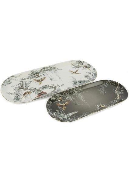 Plomo 2’Li Oval Servis Tabağı 42-33 Cm