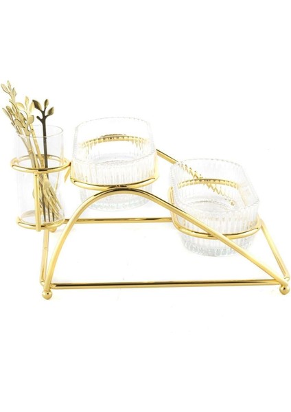 Gold 2 Katlı Metal Cam Servis 27X20X14CM P350.824183 fiyatları