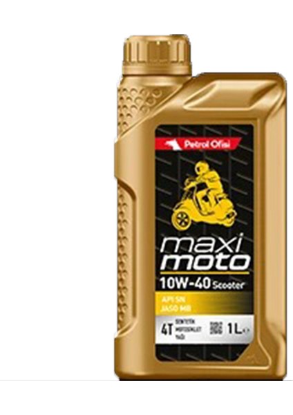 Maxımoto Motor Yağ Petrol Ofisi 10W-40 Scooter 1lt