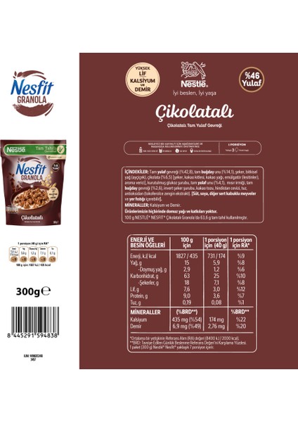 Nesfit granola 300 gr 3 Lü Karma Paket indirimleri