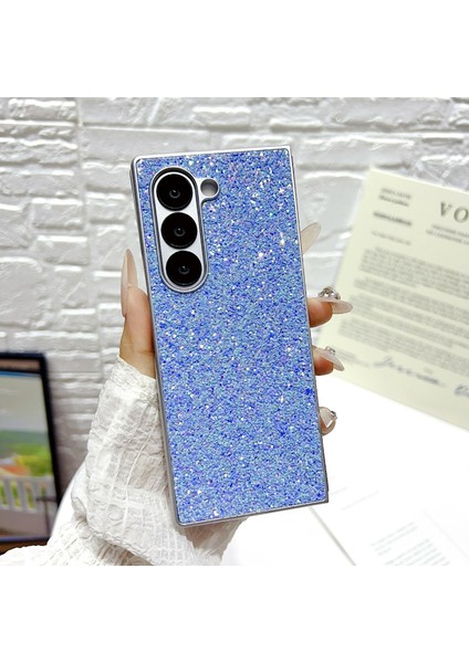 Samsung Galaxy Z Fold7 5g Kauçuk Gümüş Kenarlı Hayalet Simli Sert Pc Telefon Kılıfı (Yurt Dışından) fiyatları