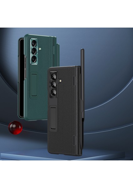 Samsung Galaxy Z Fold7 5g Kickstand Pc + Pu Deri Katlanır Telefon Kılıfı Ekran Koruyucu ve Kalem ile (Yurt Dışından) fiyatları