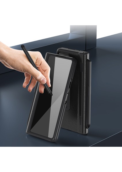 Samsung Galaxy Z Fold7 5g Kickstand Pc + Pu Deri Katlanır Telefon Kılıfı Ekran Koruyucu ve Kalem ile (Yurt Dışından) fırsatları