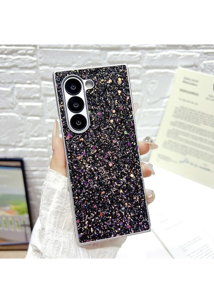 Samsung Galaxy Z Fold7 5g Kauçuk Gümüş Kenarlı Hayalet Simli Sert Pc Telefon Kılıfı (Yurt Dışından) fiyatları