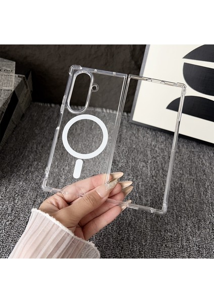 Samsung Galaxy Z Fold7 5g Şeffaf Akrilik Arka Telefon Kılıfı Magsafe ile Uyumlu (Yurt Dışından) fırsatları