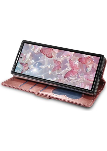 Samsung Galaxy Z Fold7 5g Pu + Pc Stand Kılıf Simli Telefon Deri Kılıf Fermuarlı Cep Askılı (Yurt Dışından) modelleri