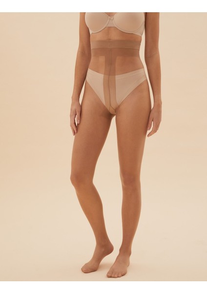 3'lü 10 Denye Mat Külotlu Çorap Seti modelleri