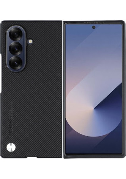 Samsung Galaxy Z Fold7 5g Karbon Fiber Doku Pu Deri + Pc Telefon Kılıfı (Yurt Dışından)