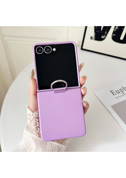 Samsung Galaxy Z Flip7 5g Yüzük Tutucu Düşmeye Karşı Kauçuk Pc Telefon Kılıfı (Yurt Dışından) fiyatları