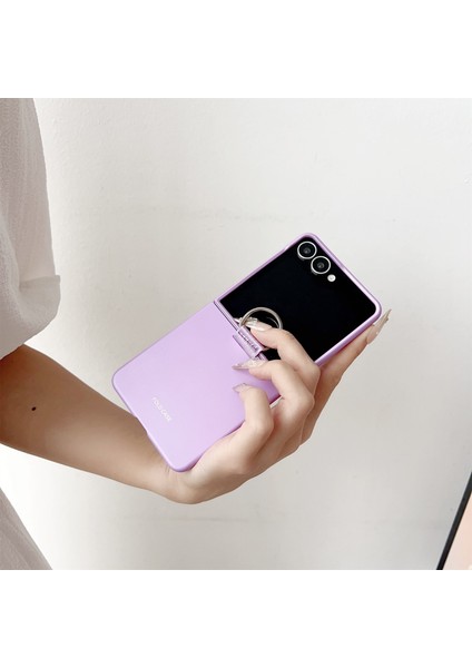 Samsung Galaxy Z Flip7 5g Yüzük Tutucu Düşmeye Karşı Kauçuk Pc Telefon Kılıfı (Yurt Dışından) modelleri