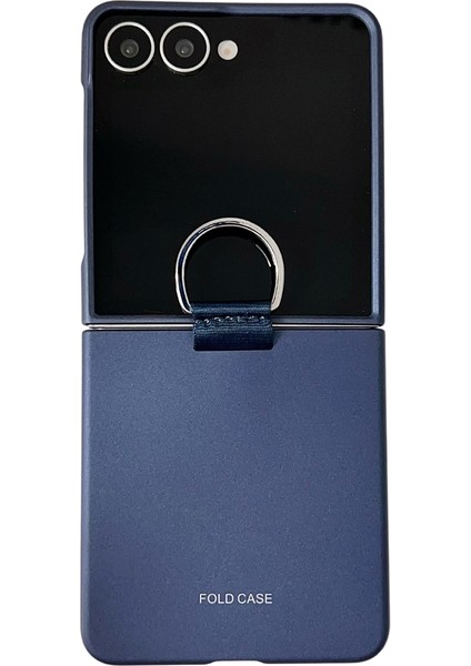 Samsung Galaxy Z Flip7 5g Yüzük Tutucu Düşmeye Karşı Kauçuk Pc Telefon Kılıfı (Yurt Dışından)