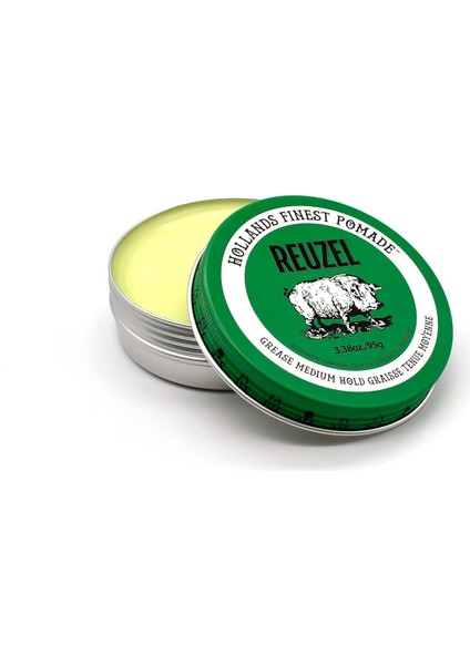 Tüm Saç Tipleri Için Yeşil Pomade Water Soluble Saç Şekillendirici 3.38OZ/95G