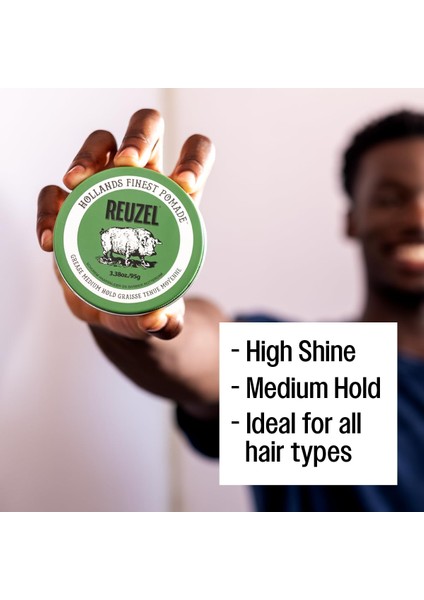 Tüm Saç Tipleri Için Yeşil Pomade Water Soluble Saç Şekillendirici 3.38OZ/95G fiyatları