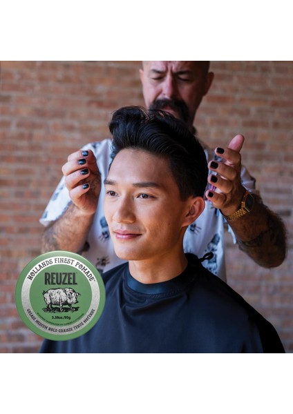 Tüm Saç Tipleri Için Yeşil Pomade Water Soluble Saç Şekillendirici 3.38OZ/95G indirimleri