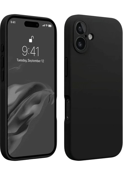 iPhone 16 Kılıf First Silikon - Siyah