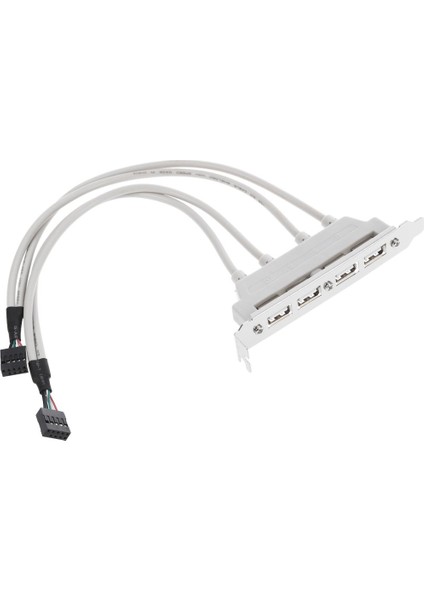 Çift Anakart 9pin Başlığı - 4port USB 2.0 Dişi Kablo Pcı Braketi (Yurt Dışından) modelleri