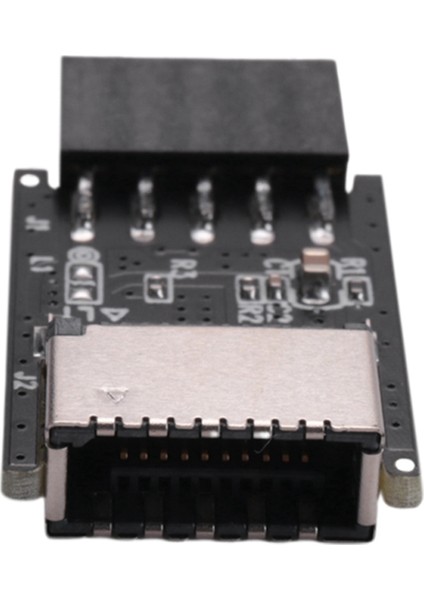 Anakart Usb2.0 9pin - Type-C A-Key Ön Konnektör Dönüştürücü Usb3.2 Type-E Arayüz Başlık Adaptörü Genişletme Kartı (Yurt Dışından)