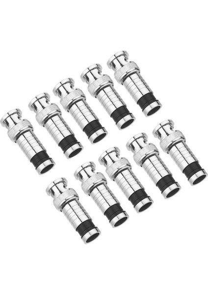 Koaksiyel RG59 Kablo Cctv Kameralar Için 10 Adet Bnc Sıkıştırma Konektörü (Yurt Dışından) fiyatları