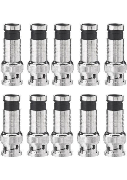 Koaksiyel RG59 Kablo Cctv Kameralar Için 10 Adet Bnc Sıkıştırma Konektörü (Yurt Dışından) indirimleri