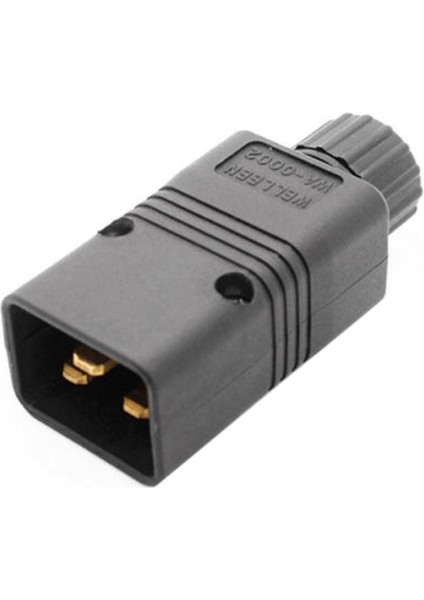 Ups Güç Iec Erkek C20 Fiş Güç Kablosu Kablo Fişi Yeniden Sarılabilir 16A / 250V Faydalı (Yurt Dışından)