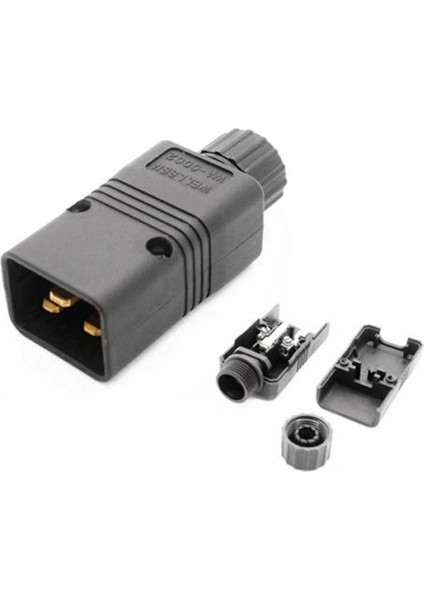 Ups Güç Iec Erkek C20 Fiş Güç Kablosu Kablo Fişi Yeniden Sarılabilir 16A / 250V Faydalı (Yurt Dışından) indirimleri