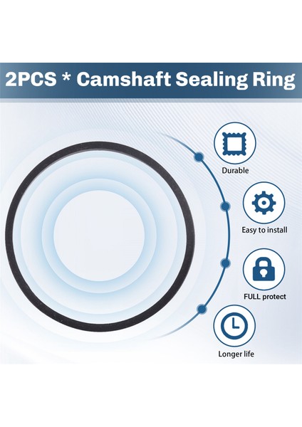 2 Adet Eksantrik Mili Sızdırmazlık Halkası Emme Otomobil Parçaları 080739 080737 Peugeot Citroen 1.6t Için (Yurt Dışından) fırsatları