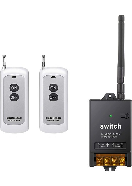 Uzaktan Kumanda Anahtarı, Dc 12V/24V/48V/72V 40A Röle, 984FT Uzun Menzilli Uzaktan Kumanda Anahtarı ile Kablosuz Rf Anahtarı (Yurt Dışından)